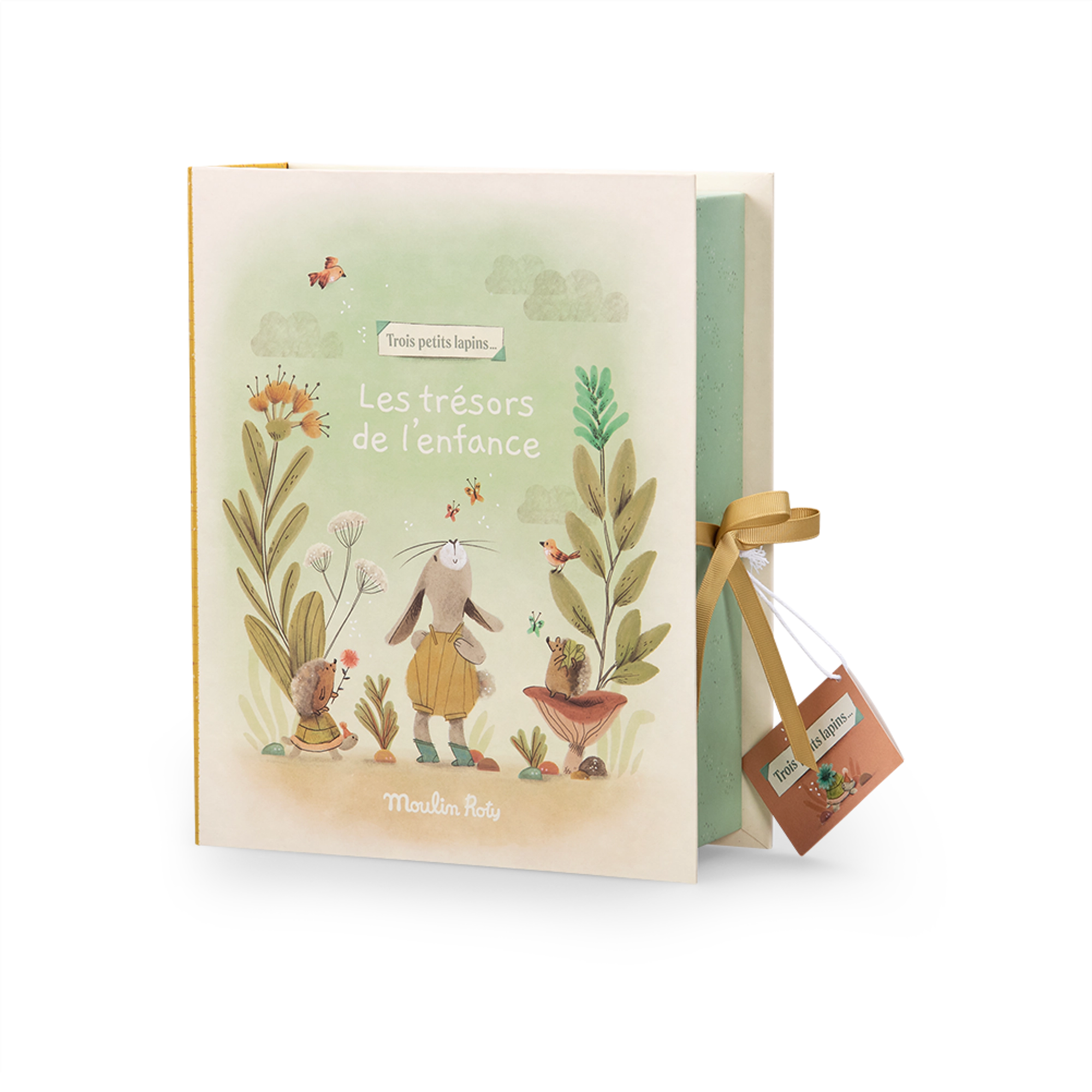 678107_2 COFFRET NAISSANCE TROIS PETITS LAPINS MOULIN ROTY