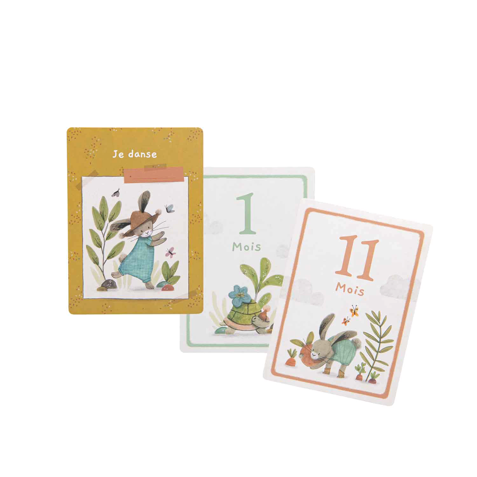 Cartes_Mes_12_premiers_mois_Trois_petits_lapins_30_cartes_Moulin_Roty