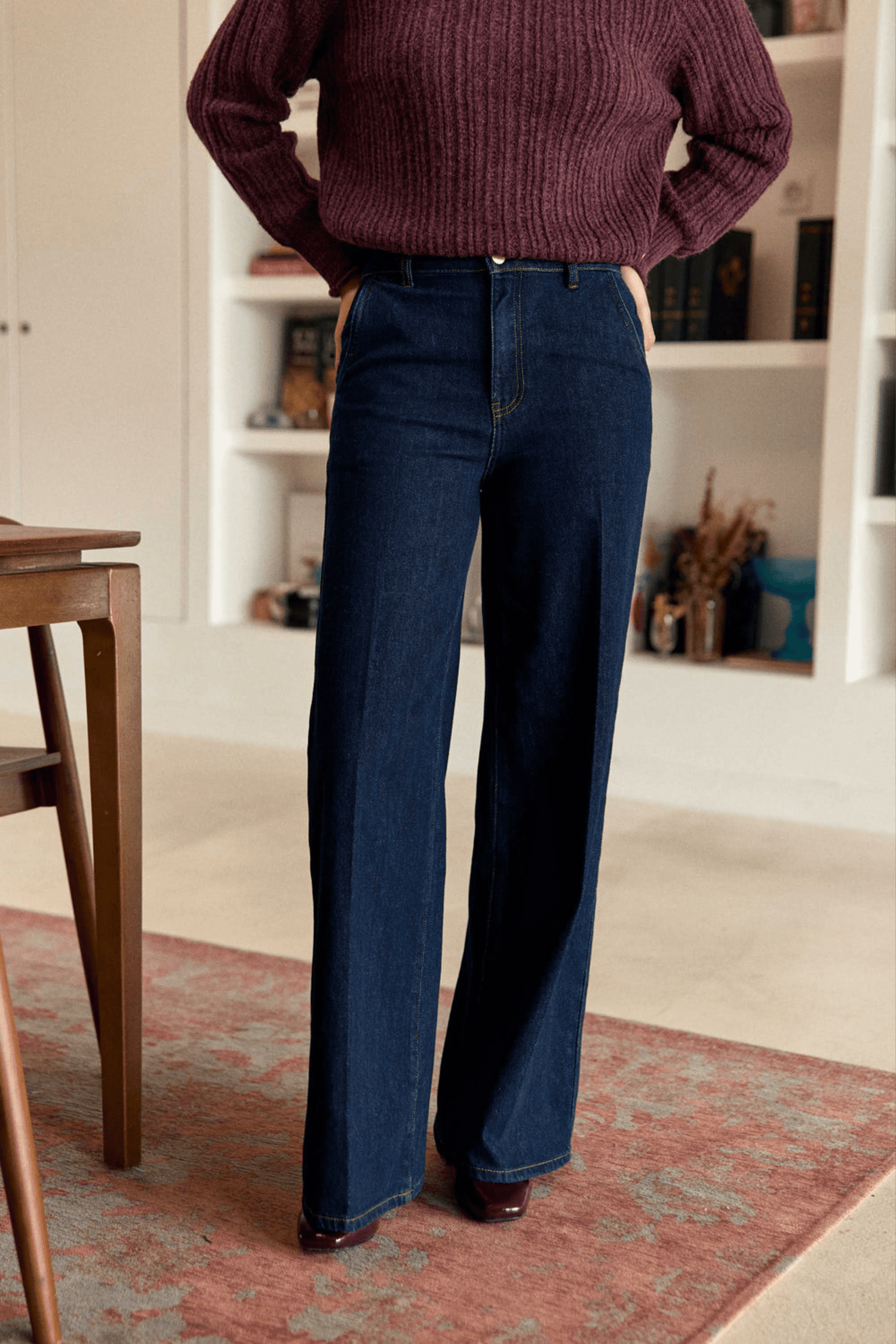 petrona jeans évasé - bleu brut la petite etoile