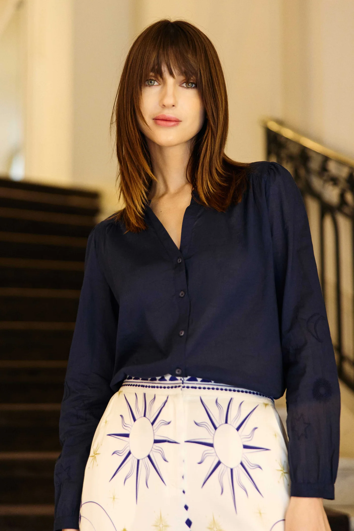 BELYNE-MARINE-blouse_P1 Belyne - Blouse brodée la petite etoile